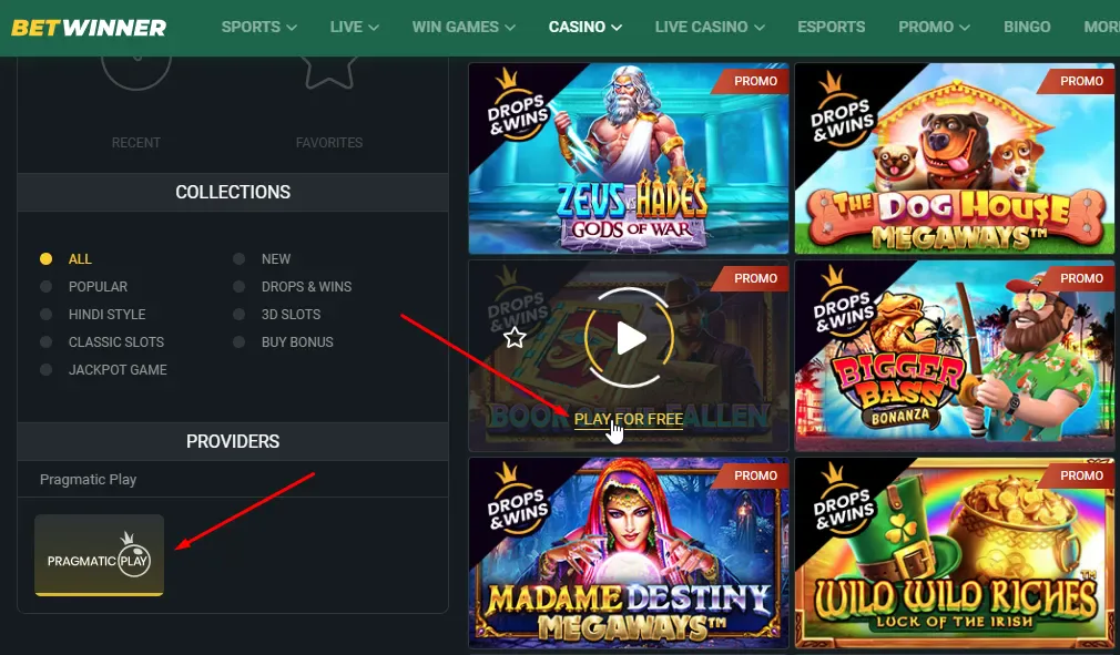 Modo demo de tragamonedas